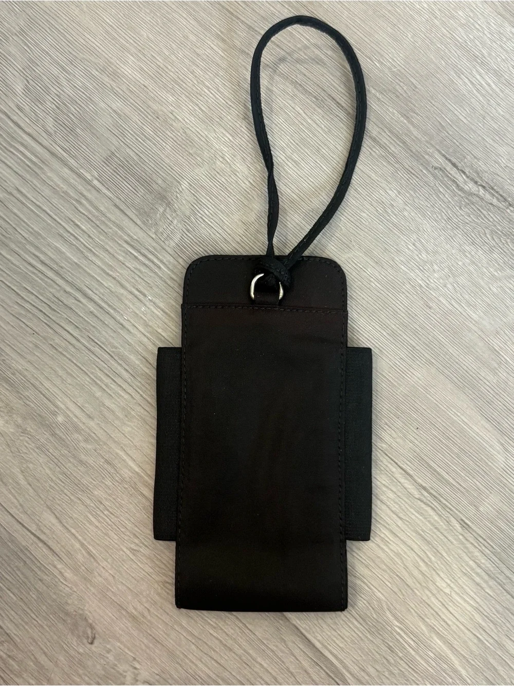 Prada Black Nylon Phone Case with Triangle Logo